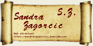 Sandra Zagorčić vizit kartica